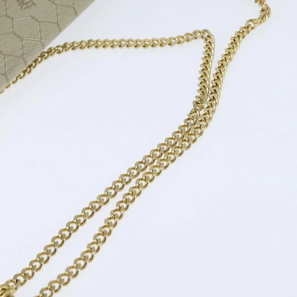 Christian Dior Honeycomb Canvas Chain Shoulder Bag Beige Auth bs30461 - Picture 8 of 16